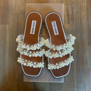 Steve Madden Taye Clear Pearl Sandal